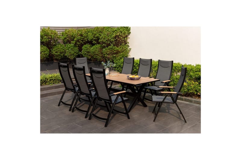 Ulkomöbeliryhmä Lifestyle Garden Panama 200 cm 8 asenn. nojatuoli - 8 asenn. nojatuoli - Puutarhakalusteet - Ulkoryhmä - Ruokailuryhmät ulos