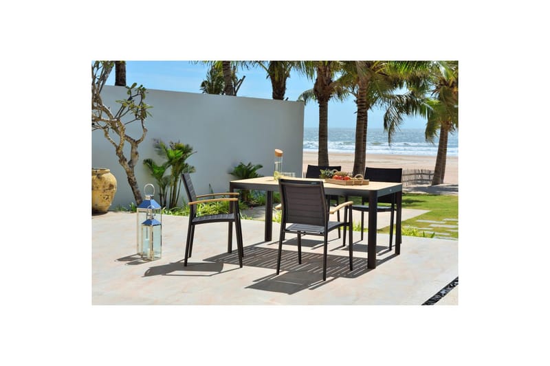 Ulkomöbeliryhmä Lifestyle Garden Portals 161 cm 4 kevyttä carver-tuolia - 4 kevyttä carver-tuolia - Puutarhakalusteet - Ulkoryhmä - Ruokailuryhmät ulos