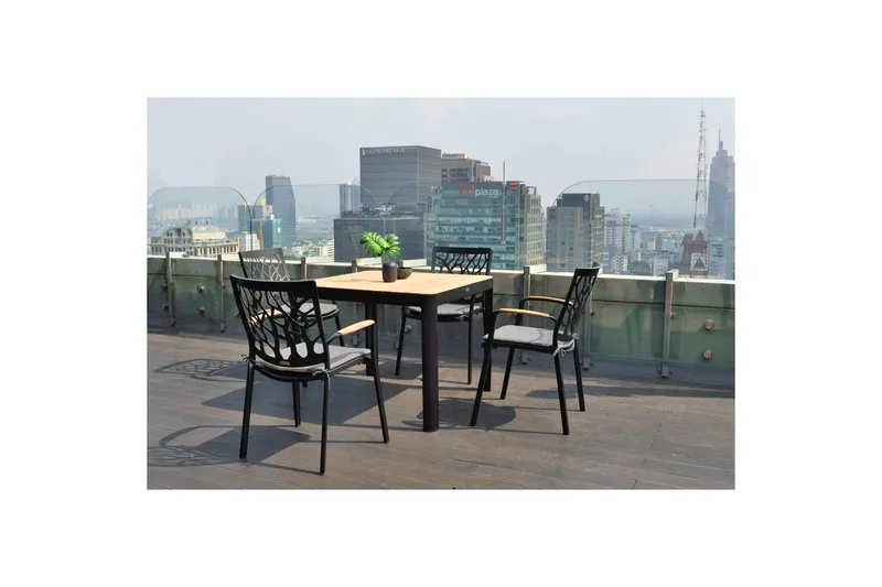 Ulkomöbeliryhmä Lifestyle Garden Portals 95 cm 4 leikkaustuolia - 4 leikkaustuolia - Puutarhakalusteet - Ulkoryhmä - Ruokailuryhmät ulos