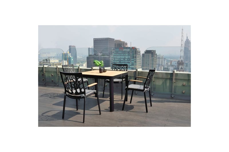 Ulkomöbeliryhmä Lifestyle Garden Portals 95 cm 4 leikkaustuolia - 4 leikkaustuolia - Puutarhakalusteet - Ulkoryhmä - Ruokailuryhmät ulos