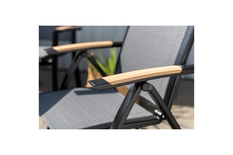 Ulkomöbeliryhmä Lifestyle Garden Panama 200 cm 6 pinottavaa nojatuolia + 2 säädettävää nojatuolia - 6 pinottavaa nojatuolia + 2 säädettävää nojatuolia - Puutarhakalusteet - Ulkoryhmä - Ruokailuryhmät ulos