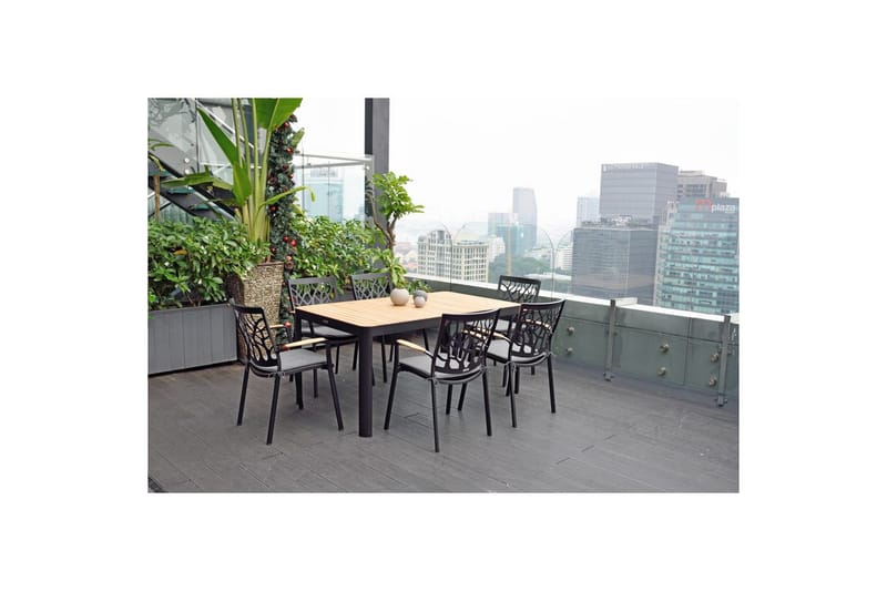 Ulkomöbeliryhmä Lifestyle Garden Portals 161 cm 4 leikkaustuolia - 4 leikkaustuolia - Puutarhakalusteet - Ulkoryhmä - Ruokailuryhmät ulos