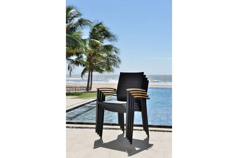 Ulkomöbeliryhmä Lifestyle Garden Portals 95 cm 4 kevyttä carver-tuolia - 4 kevyttä carver-tuolia - Puutarhakalusteet - Ulkoryhmä - Ruokailuryhmät ulos