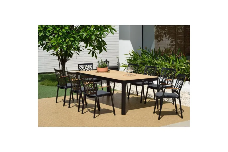 Ulkomöbeliryhmä Lifestyle Garden Portals 209 cm 8 puunleikkaajantuolia - 8 puunleikkaajantuolia - Puutarhakalusteet - Ulkoryhmä - Ruokailuryhmät ulos