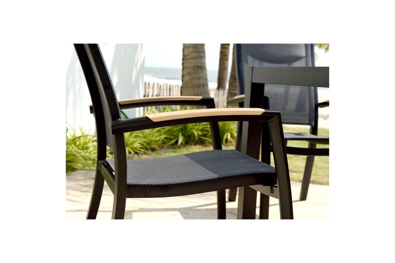 Ulkomöbeliryhmä Lifestyle Garden Panama 90 cm 4 pinottavaa nojatuolia - 4 pinottavaa nojatuolia - Puutarhakalusteet - Ulkoryhmä - Ruokailuryhmät ulos
