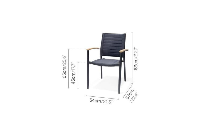 Ulkomöbeliryhmä Lifestyle Garden Portals 161 cm 4 kevyttä carver-tuolia - 4 kevyttä carver-tuolia - Puutarhakalusteet - Ulkoryhmä - Ruokailuryhmät ulos