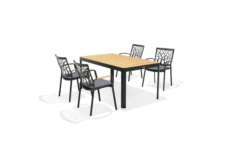 Ulkomöbeliryhmä Lifestyle Garden Portals 161 cm 4 leikkaustuolia - 4 leikkaustuolia - Puutarhakalusteet - Ulkoryhmä - Ruokailuryhmät ulos