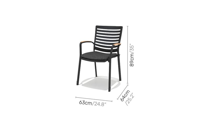 Ulkomöbeliryhmä Lifestyle Garden Portals 161 cm 6 carver-tuolia - 6 carver-tuolia - Puutarhakalusteet - Ulkoryhmä - Ruokailuryhmät ulos