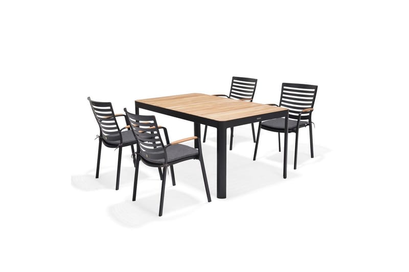 Ulkomöbeliryhmä Lifestyle Garden Portals 161 cm 4 carver-tuolia - 4 carver-tuolia - Puutarhakalusteet - Ulkoryhmä - Ruokailuryhmät ulos