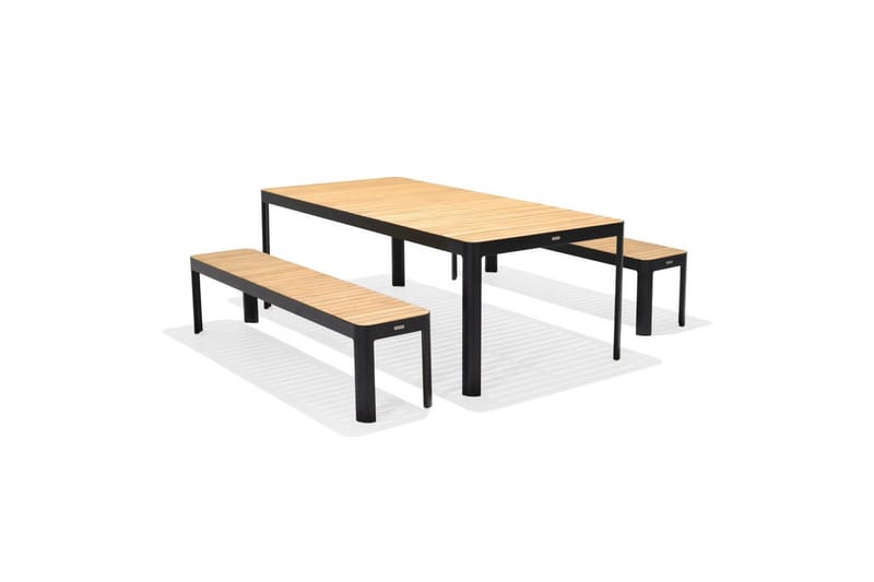 Ulkomöbeliryhmä Lifestyle Garden Portals 209 cm 2 penkkiä - 2 penkkiä - Puutarhakalusteet - Ulkoryhmä - Ruokailuryhmät ulos