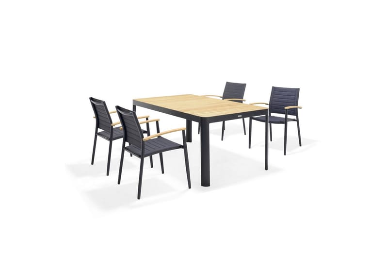 Ulkomöbeliryhmä Lifestyle Garden Portals 161 cm 4 kevyttä carver-tuolia - 4 kevyttä carver-tuolia - Puutarhakalusteet - Ulkoryhmä - Ruokailuryhmät ulos