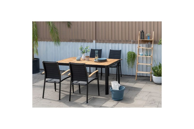 Ulkomöbeliryhmä Lifestyle Garden Portals 161 cm 4 kevyttä carver-tuolia - 4 kevyttä carver-tuolia - Puutarhakalusteet - Ulkoryhmä - Ruokailuryhmät ulos