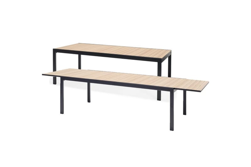 Ulkomöbeliryhmä Lifestyle Garden Panama 210-300 cm 10 pinottava nojatuoli - 10 pinottava nojatuoli - Puutarhakalusteet - Ulkoryhmä - Ruokailuryhmät ulos