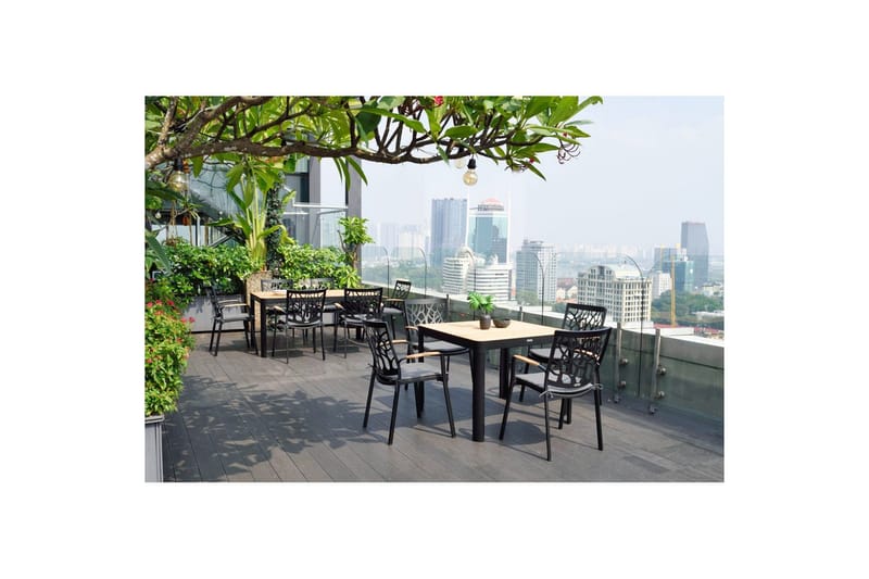 Ulkomöbeliryhmä Lifestyle Garden Portals 161 cm 4 leikkaustuolia - 4 leikkaustuolia - Puutarhakalusteet - Ulkoryhmä - Ruokailuryhmät ulos