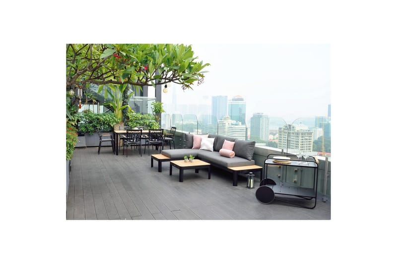 Ulkomöbeliryhmä Lifestyle Garden Portals 161 cm 6 puunleikkaustuolia - 6 puunleikkaustuolia - Puutarhakalusteet - Ulkoryhmä - Ruokailuryhmät ulos