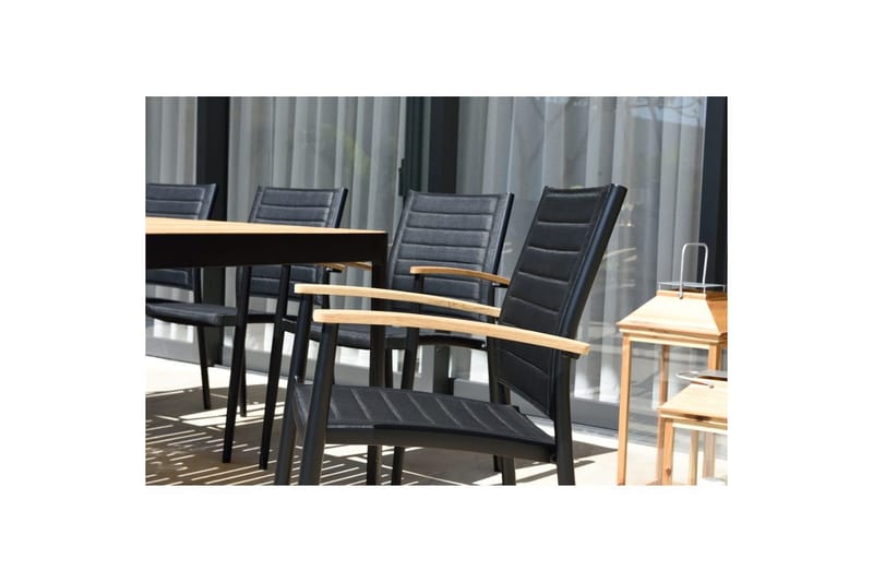 Ulkomöbeliryhmä Lifestyle Garden Portals 209 cm 6 kevyttä carver-tuolia - 6 kevyttä carver-tuolia - Puutarhakalusteet - Ulkoryhmä - Ruokailuryhmät ulos