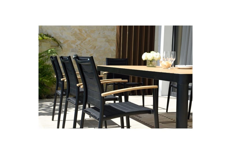 Ulkomöbeliryhmä Lifestyle Garden Portals 209 cm 6 kevyttä carver-tuolia - 6 kevyttä carver-tuolia - Puutarhakalusteet - Ulkoryhmä - Ruokailuryhmät ulos