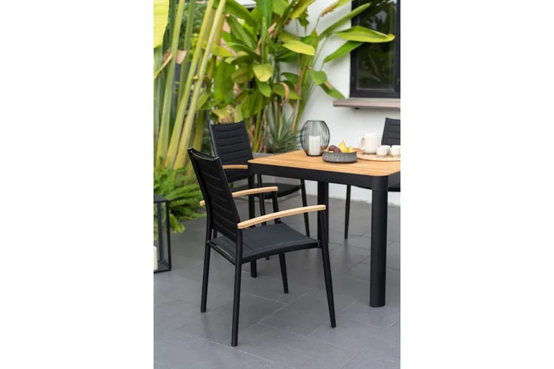 Ulkomöbeliryhmä Lifestyle Garden Portals 95 cm 4 kevyttä carver-tuolia - 4 kevyttä carver-tuolia - Puutarhakalusteet - Ulkoryhmä - Ruokailuryhmät ulos