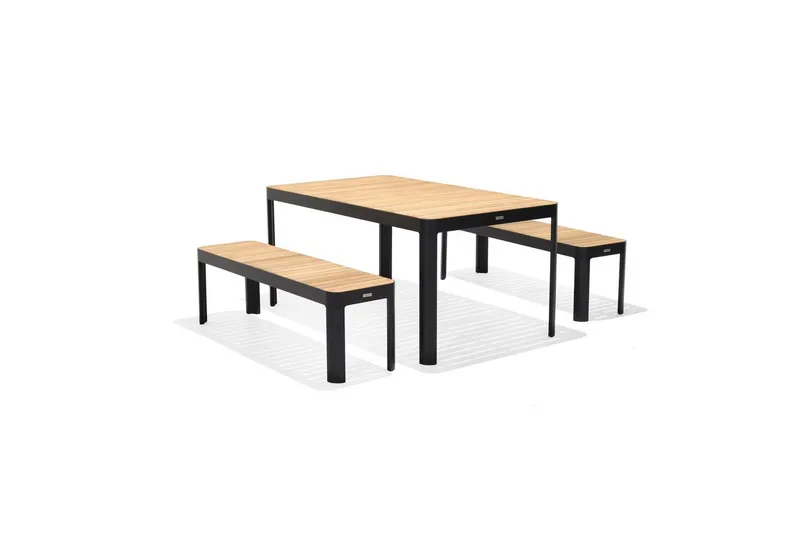 Ulkomöbeliryhmä Lifestyle Garden Portals 161 cm 2 penkkiä, 2 penkkiä