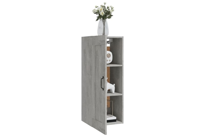 beBasic Riippuva kaappi betoninharmaa 35x34x90 cm tekninen puu - Harmaa - Säilytys - Seinäsäilytys