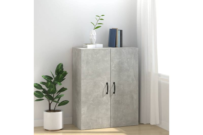beBasic Riippuva kaappi betoninharmaa 69,5x34x90 cm tekninen puu - Harmaa - Säilytys - Seinäsäilytys