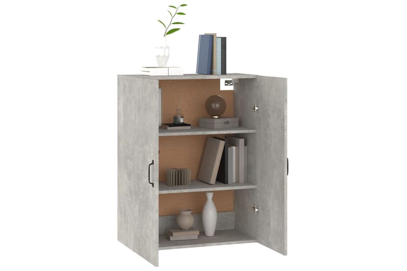 beBasic Riippuva kaappi betoninharmaa 69,5x34x90 cm tekninen puu - Harmaa - Säilytys - Seinäsäilytys
