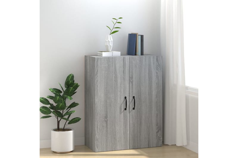 beBasic Riippuva kaappi harmaa Sonoma 69,5x34x90 cm tekninen puu - Harmaa - Säilytys - Seinäsäilytys