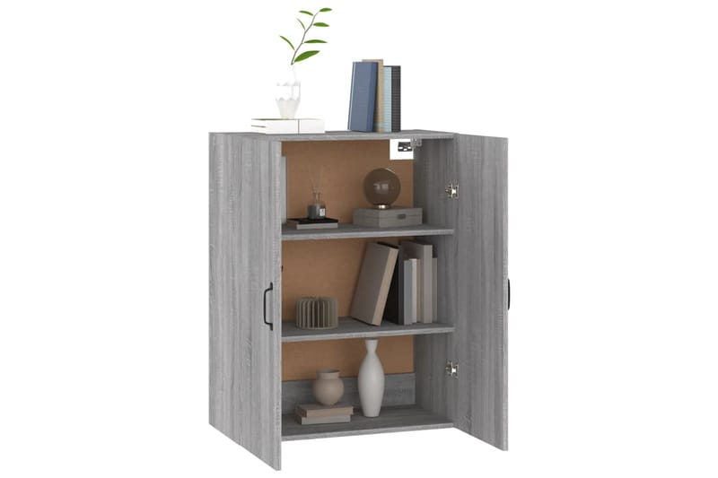 beBasic Riippuva kaappi harmaa Sonoma 69,5x34x90 cm tekninen puu - Harmaa - Säilytys - Seinäsäilytys