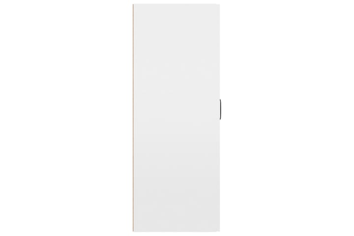 beBasic Riippuva kaappi korkeakiilto valk. 69,5x34x90 cm tekninen puu - Valkoinen - Seinäsäilytys