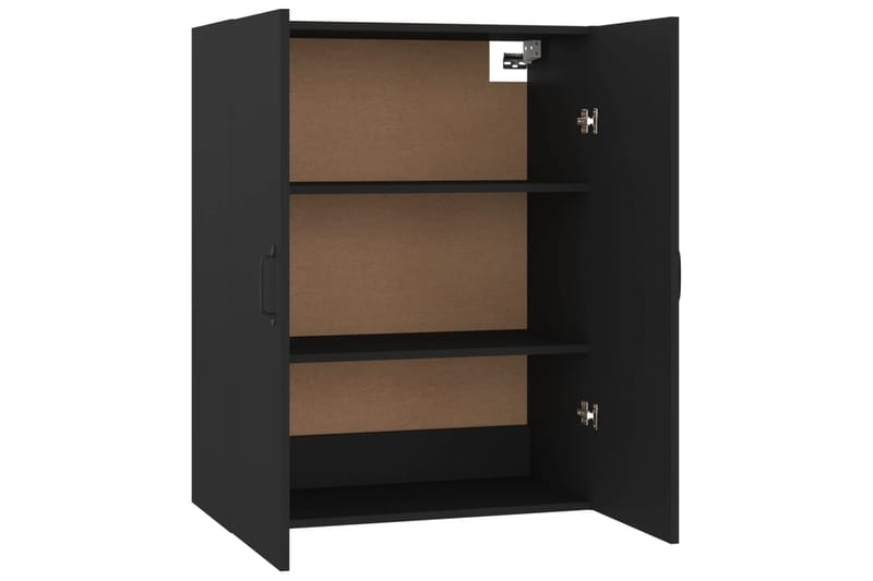 beBasic Riippuva kaappi musta 69,5x34x90 cm tekninen puu - Musta - Säilytys - Seinäsäilytys