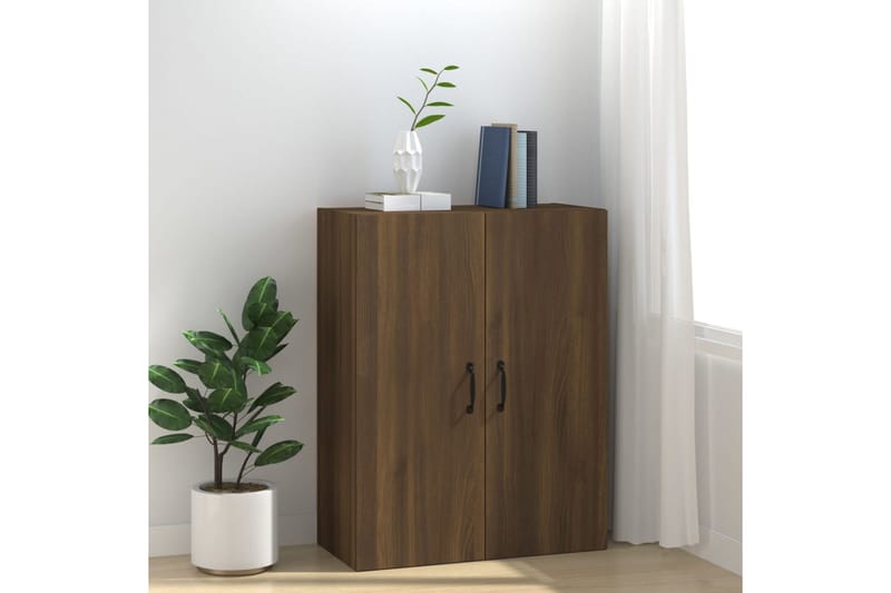 beBasic Riippuva kaappi ruskea tammi 69,5x34x90 cm tekninen puu - Ruskea - Säilytys - Seinäsäilytys