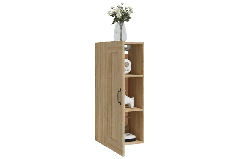 beBasic Riippuva kaappi Sonoma-tammi 35x34x90 cm tekninen puu - Ruskea - Säilytys - Seinäsäilytys
