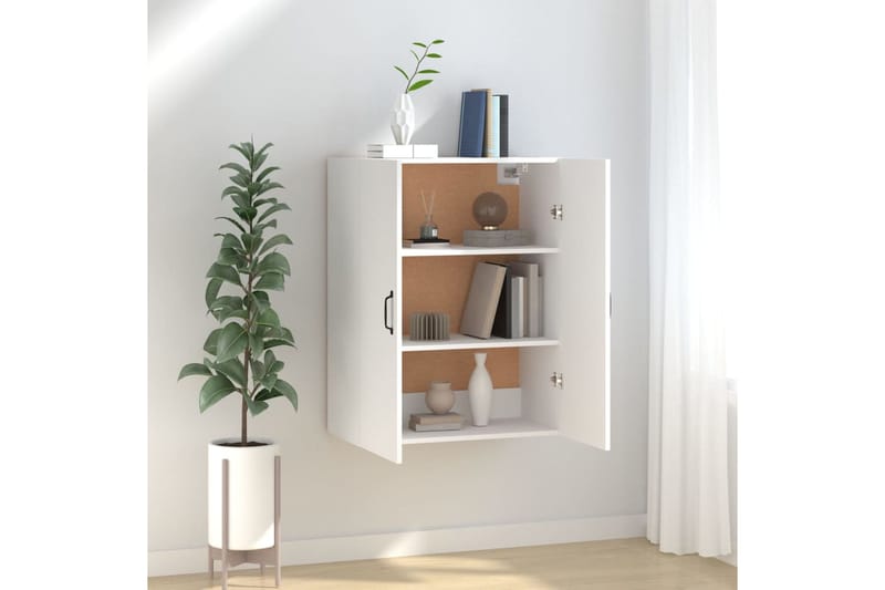 beBasic Riippuva kaappi valkoinen 69,5x34x90 cm tekninen puu - Valkoinen - Säilytys - Seinäsäilytys