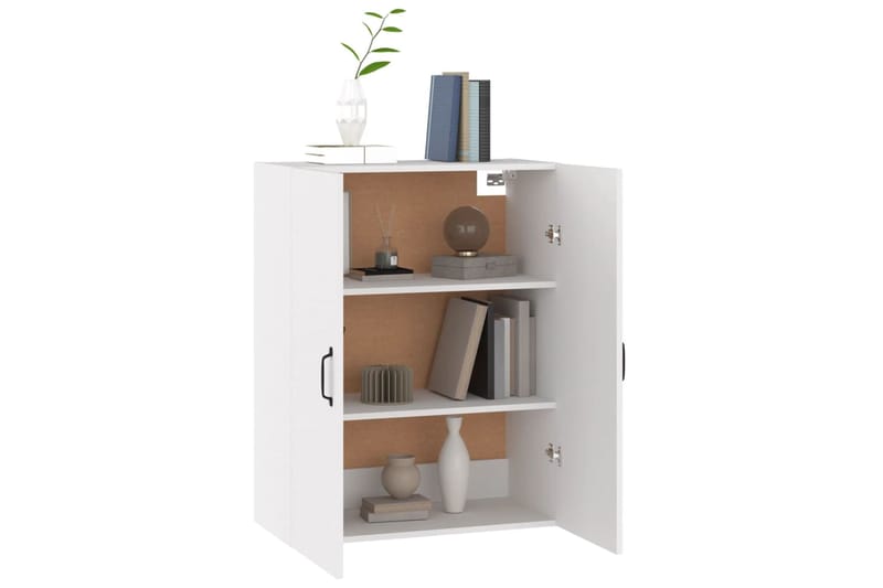 beBasic Riippuva kaappi valkoinen 69,5x34x90 cm tekninen puu - Valkoinen - Säilytys - Seinäsäilytys