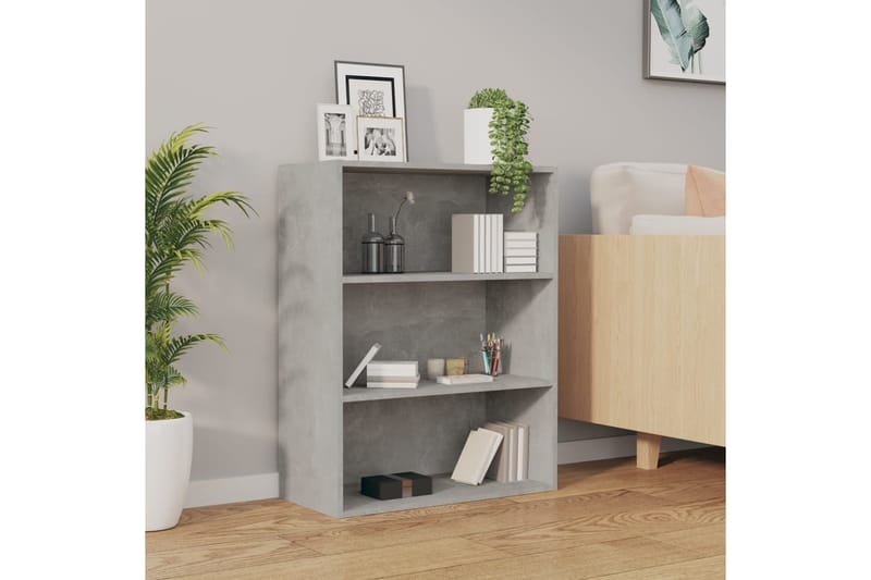 beBasic Riippuva seinäkaappi betoninharmaa 69,5x32,5x90 cm - Harmaa - Säilytys - Seinäsäilytys