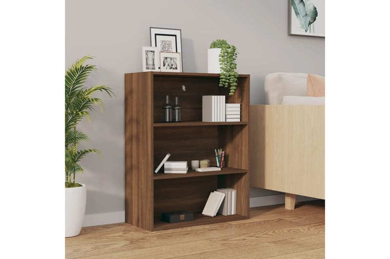 beBasic Riippuva seinäkaappi ruskea tammi 69,5x32,5x90 cm - Ruskea - Säilytys - Seinäsäilytys
