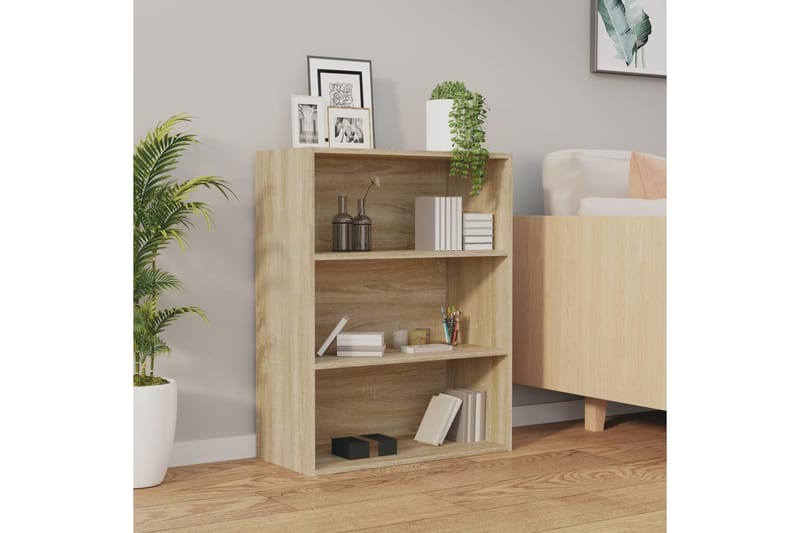 beBasic Riippuva seinäkaappi Sonoma-tammi 69,5x32,5x90 cm - Ruskea - Säilytys - Seinäsäilytys