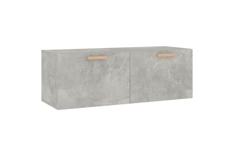 beBasic Seinäkaappi betoninharmaa 100x36,5x35 cm tekninen puu - Harmaa - Seinäsäilytys