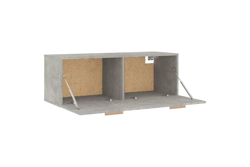 beBasic Seinäkaappi betoninharmaa 100x36,5x35 cm tekninen puu - Harmaa - Seinäsäilytys