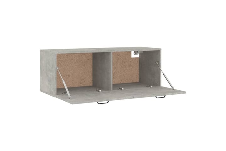 beBasic Seinäkaappi betoninharmaa 100x36,5x35 cm tekninen puu - Harmaa - Seinäsäilytys