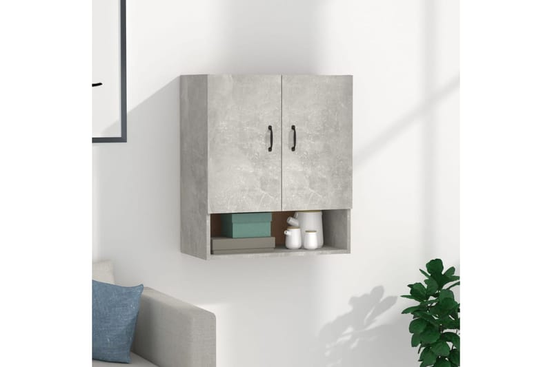 beBasic Seinäkaappi betoninharmaa 60x31x70 cm tekninen puu - Harmaa - Säilytys - Seinäsäilytys