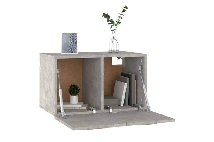 beBasic Seinäkaappi betoninharmaa 60x36,5x35 cm tekninen puu - Harmaa - Seinäsäilytys