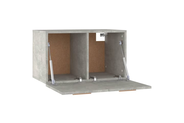 beBasic Seinäkaappi betoninharmaa 60x36,5x35 cm tekninen puu - Harmaa - Seinäsäilytys
