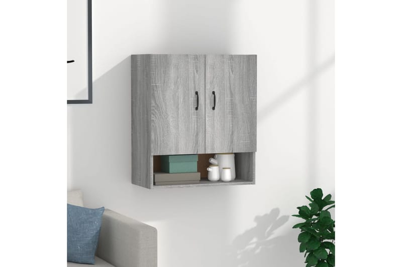 beBasic Seinäkaappi harmaa Sonoma 60x31x70 cm tekninen puu - Harmaa - Säilytys - Seinäsäilytys
