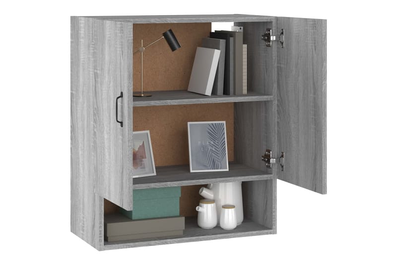 beBasic Seinäkaappi harmaa Sonoma 60x31x70 cm tekninen puu - Harmaa - Säilytys - Seinäsäilytys