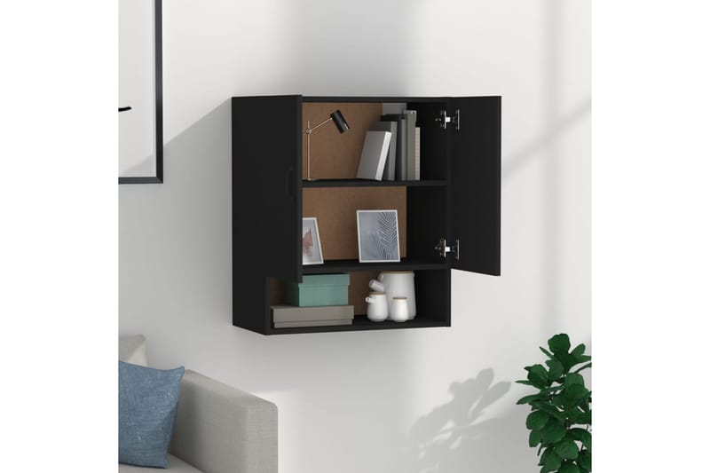beBasic Seinäkaappi musta 60x31x70 cm tekninen puu - Musta - Säilytys - Seinäsäilytys