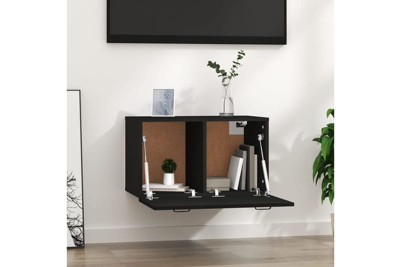 beBasic Seinäkaappi musta 60x36,5x35 cm tekninen puu - Musta - Säilytys - Seinäsäilytys