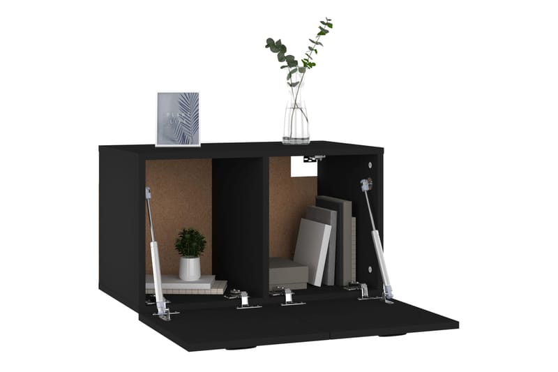 beBasic Seinäkaappi musta 60x36,5x35 cm tekninen puu - Musta - Säilytys - Seinäsäilytys
