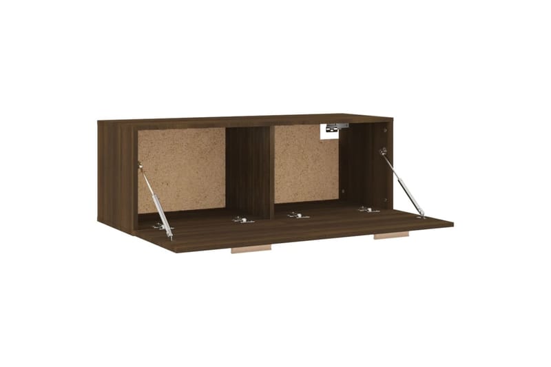 beBasic Seinäkaappi ruskea tammi 100x36,5x35 cm tekninen puu - Ruskea - Säilytys - Seinäsäilytys