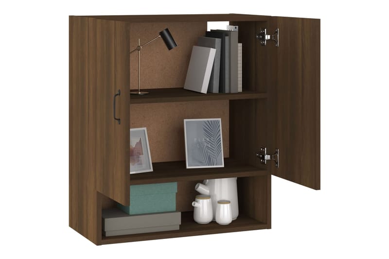 beBasic Seinäkaappi ruskea tammi 60x31x70 cm tekninen puu - Ruskea - Säilytys - Seinäsäilytys